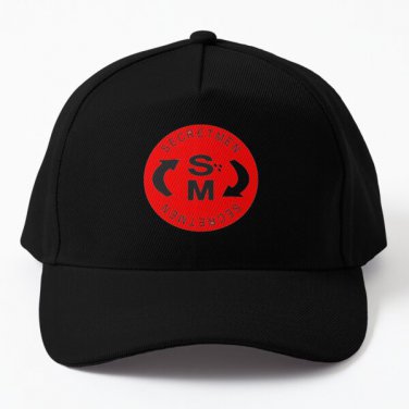 Secretmen Llc Logo 2 Red Black Baseball Cap Hat Casquette Black Mens