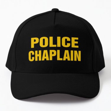 Police Chaplain Baseball Cap Hat Casquette Black