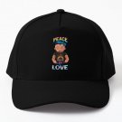 Peace And Love Baseball Cap Casquette Hat Black Snapback