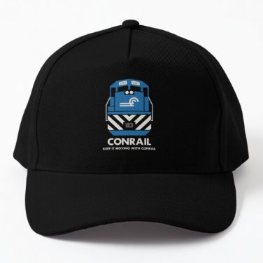 Keep It Moving With Conrail Gp40 Baseball Cap Casquette Hat Black Snapback Mens