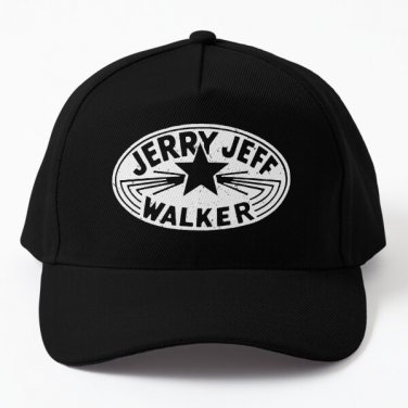 Jerry Jeff Walker White Vintage Logo Baseball Cap Hat Casquette Snapback Hip Hop Sun