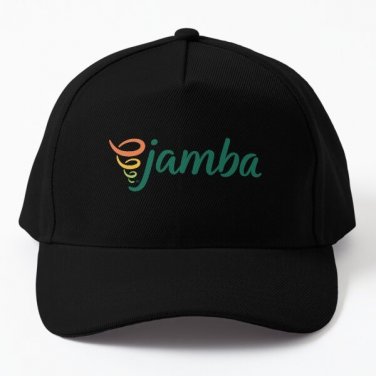 Jamba Juice Baseball Cap Hat Printed Czapka Hip Hop Black Casquette Sport