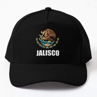 Jalisco Mexico Mexican State Eagle Escud Baseball Cap Hat Casquette Black Sport