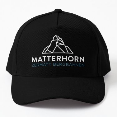Love Skiing Swiss Alps Zermatt Breuil-Cervinia Valtournenche Ski Resort Matterhorn Cap Hat