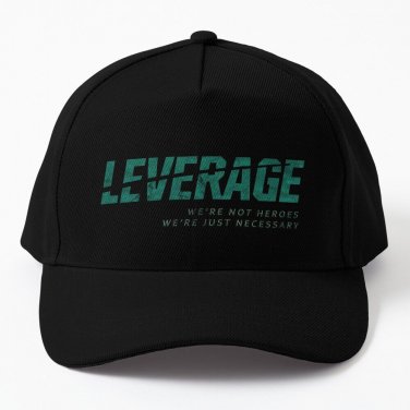 Leverage Not Heroes Just Necessary Typography Baseball Cap Hat Casquette Snapback