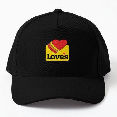 Loves Truck Stop Baseball Cap Hat Hip Hop Printed Black