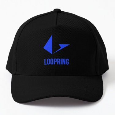 Loopring Lrc Baseball Cap Hat Casquette Mens Snapback Black
