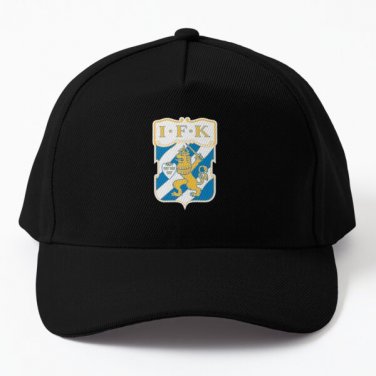 Logo Ifk Goteborg Baseball Cap Hat Snapback Casquette Black Women Mens