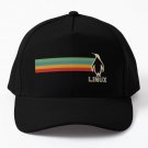 Linux Penguin Baseball Cap Hat Czapka Printed Black
