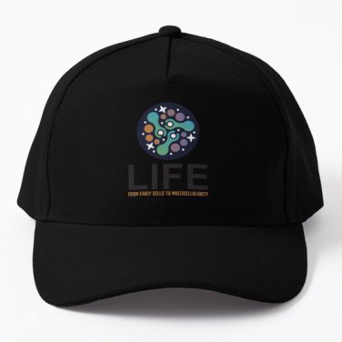 Life From Early Cells To Multicellulari Baseball Cap Hat Mens Black Casquette