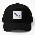 Lauv Blue Paint Streak Baseball Cap Hat Casquette Mens Black Snapback Women