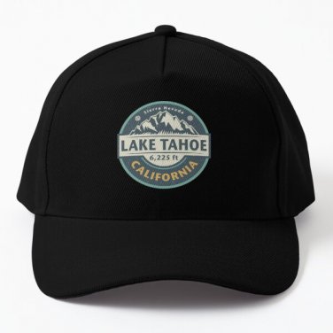 Lake Tahoe California Baseball Cap Hat Snapback Printed
