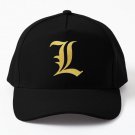 L Faux Gold Old English Letter L Baseball Cap Hat Snapback Casquette Hip Hop