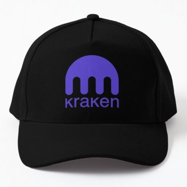 Kraken Logo Bitcoin Btc Cryptocurrency C Cap Hat Casquette Black Mens Snapback Women