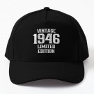 Vintage 1946 Baseball Cap Casquette Hat Hip Hop Mens Black Women