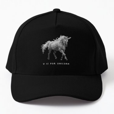 U Is For Unicorn Baseball Cap Casquette Hat Black Snapback Hip Hop