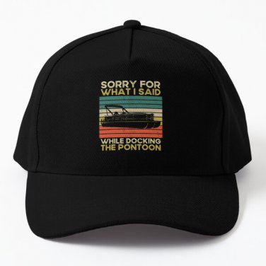 Sorry For What I Said While Docking The Baseball Cap Casquette Hat Snapback Hip Hop Black