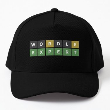 Wordle Expert Wordle Style Baseball Cap Casquette Hats Black Sun Hat