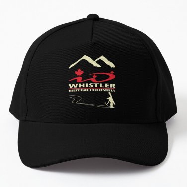 Whistler Ski Resort Skiing Tourist Baseball Cap Casquette Sunhat Cap