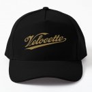 Velocette Motorcycles Classic Gold Log Baseball Cap Hat Casquette Black Snapback