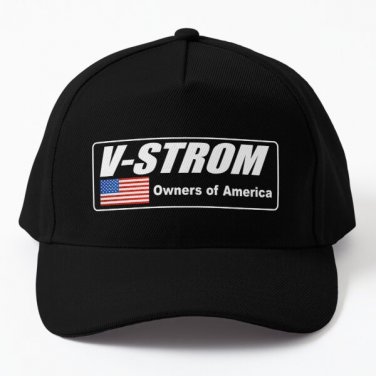 V Strom Owners Of America Baseball Cap Hat Casquette Snapback Black