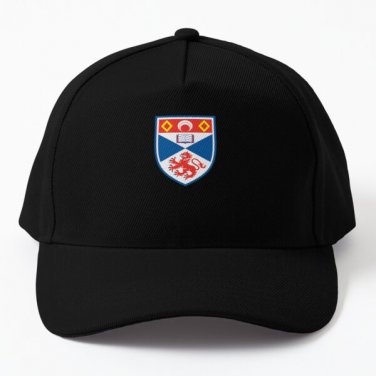 University Of St Andrews Baseball Cap Hat Casquette Mens Black Snapback