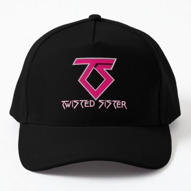 Twisted Sister Logo Baseball Cap Casquette Hat Black Mens Snapback Women
