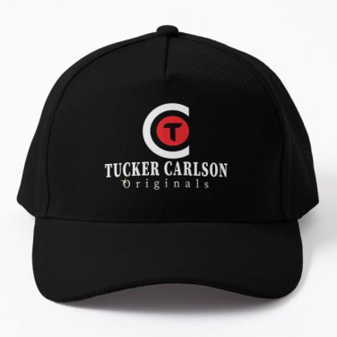 Tucker Carlson Originals Baseball Cap Hat Casquette Black Women Mens