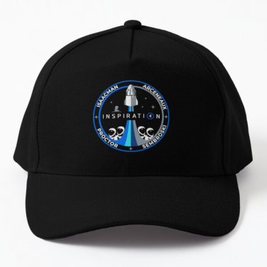 Spacex Inspiration4 Crew Baseball Cap Hat Hip Hop Casquette Women Mens