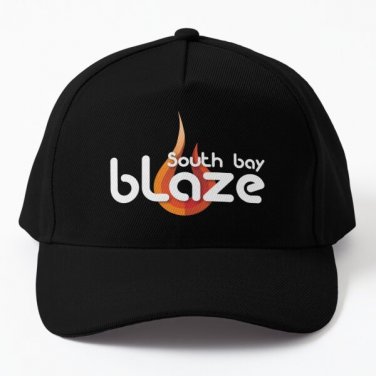 South Bay Blaze Baseball Cap Hat Mens Casquette Snapback Black