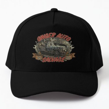 Singer Auto Salvage 2006 Baseball Cap Hat Black Casquette Women