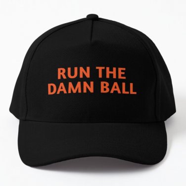 Run The Damn Ball Orange Baseball Cap Hat Snapback Mens Women Casquette
