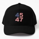 Re Elect President Donald Trump 45 47 45 Baseball Cap Casquette Hat Black