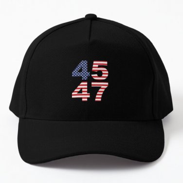 Re Elect President Donald Trump 45 47 45 Baseball Cap Casquette Hat Black