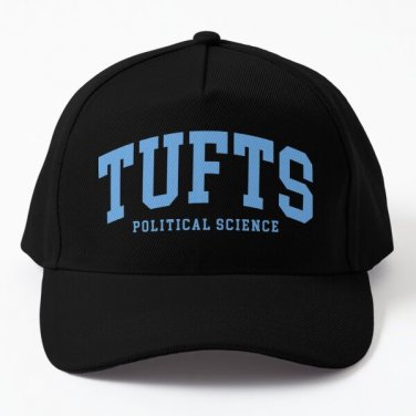 Political Science Tufts College Font C Baseball Cap Casquette Hat Snapback Black
