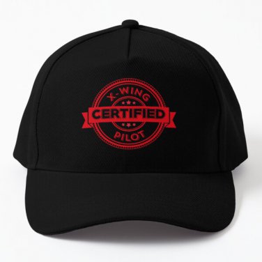 X Wing Pilot Certified Baseball Cap Hat Mens Snapback Casquette Women