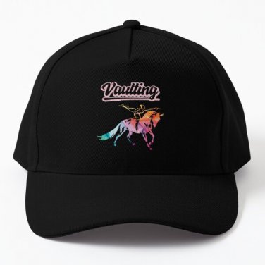 Vaulting Horse Riding Baseball Cap Casquette Hat Women Black Snapback Mens