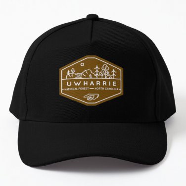 Uwharrie National Forest Drawing Logo Baseball Cap Casquette Hat Snapback