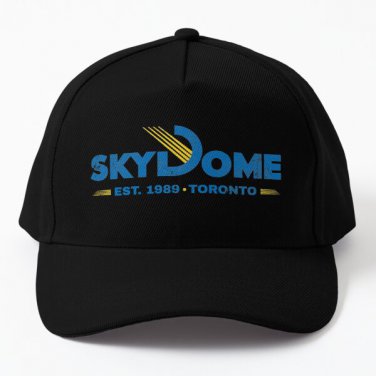 Toronto Skydome Vintage Logo Baseball Cap Hat Casquette Black Women