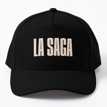The Logo Saga Baseball Cap Hat Casquette Black Mens Snapback