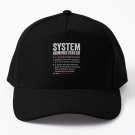 System Administrator Funny Definition S Baseball Cap Hat Casquette Snapback