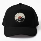 Synthwave Neon City Baseball Cap Casquette Hat Black Mens