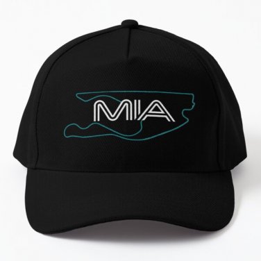 Miami Curcuit Baseball Cap Hat Black Casquette Mens Women