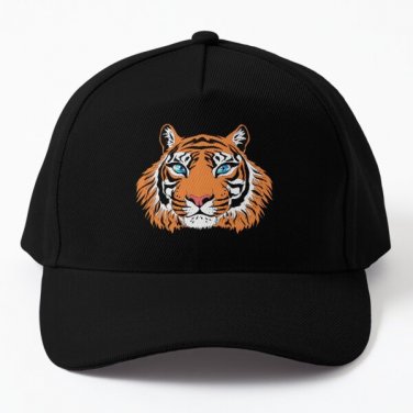 Majestic Tigress Black Blue Baseball Cap Casquette Hat Snapback Black