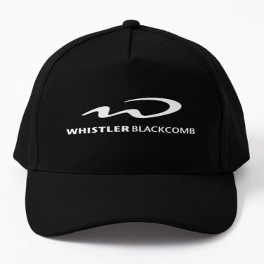 Whistler Blackcomb Resort Canada Whit Baseball Cap Hat Black Casquette Snapback Czapka