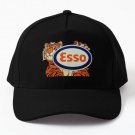 Vintage Tiger Oil Esso Gas Petrol Halfto Baseball Cap Hat Snapback Black Casquette Czapka