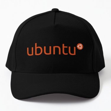 Ubuntu Logo Ubuntu Merchandise Baseball Cap Hat Czapka Snapback Black Casquette Hip Hop