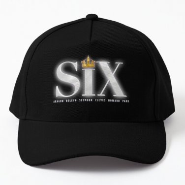 Six The Musical Logo Baseball Cap Casquette Hat Women Mens Black