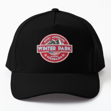 Winter Park Colorado Usa Ski Skiing Rock Baseball Cap Hat Snapback Czapka Casquette