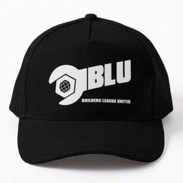 Tf2 Blu Team Baseball Cap Hat Black Casquette Mens Snapback Women